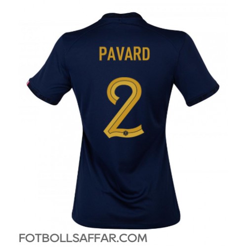 Frankrike Benjamin Pavard #2 Hemmatröja Dam VM 2022 Kortärmad
